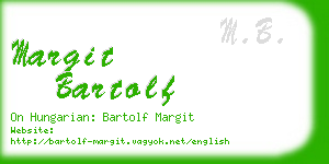 margit bartolf business card